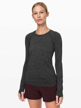 Lululemon Black and Grey Long Sleeve Swiftly Tech